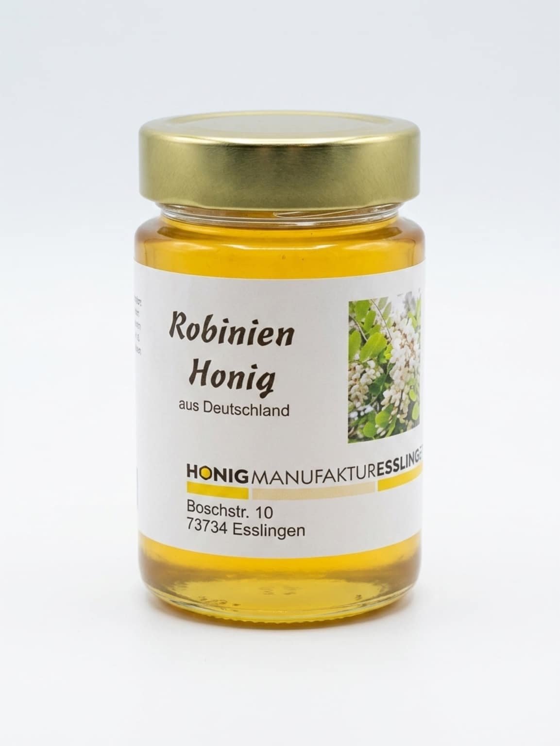 Robinienhonig im 300-g-Glas, hell und klar